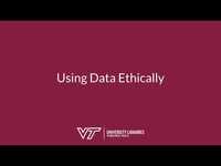 Thumbnail for Using Data Ethically