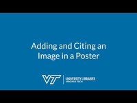 Thumbnail for Adding and Citing an Image in a Poster