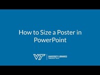 Thumbnail for How to Size a Poster in PowerPoint
